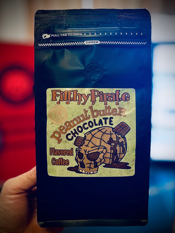 Peanut butter chocolate flavored coffee
